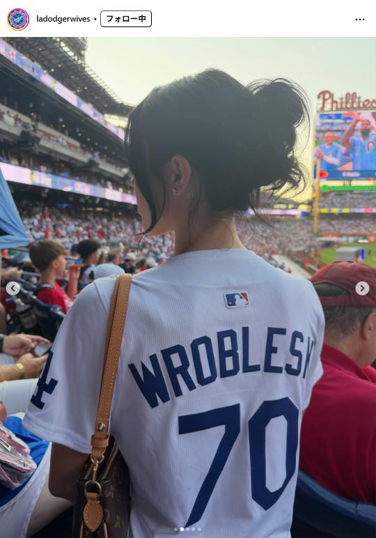 ドジャース奥様会のインスタグラムから