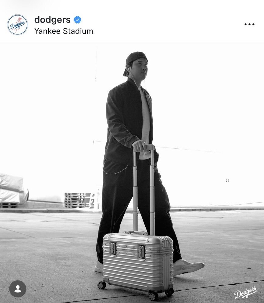 ドジャースの公式インスタグラムから