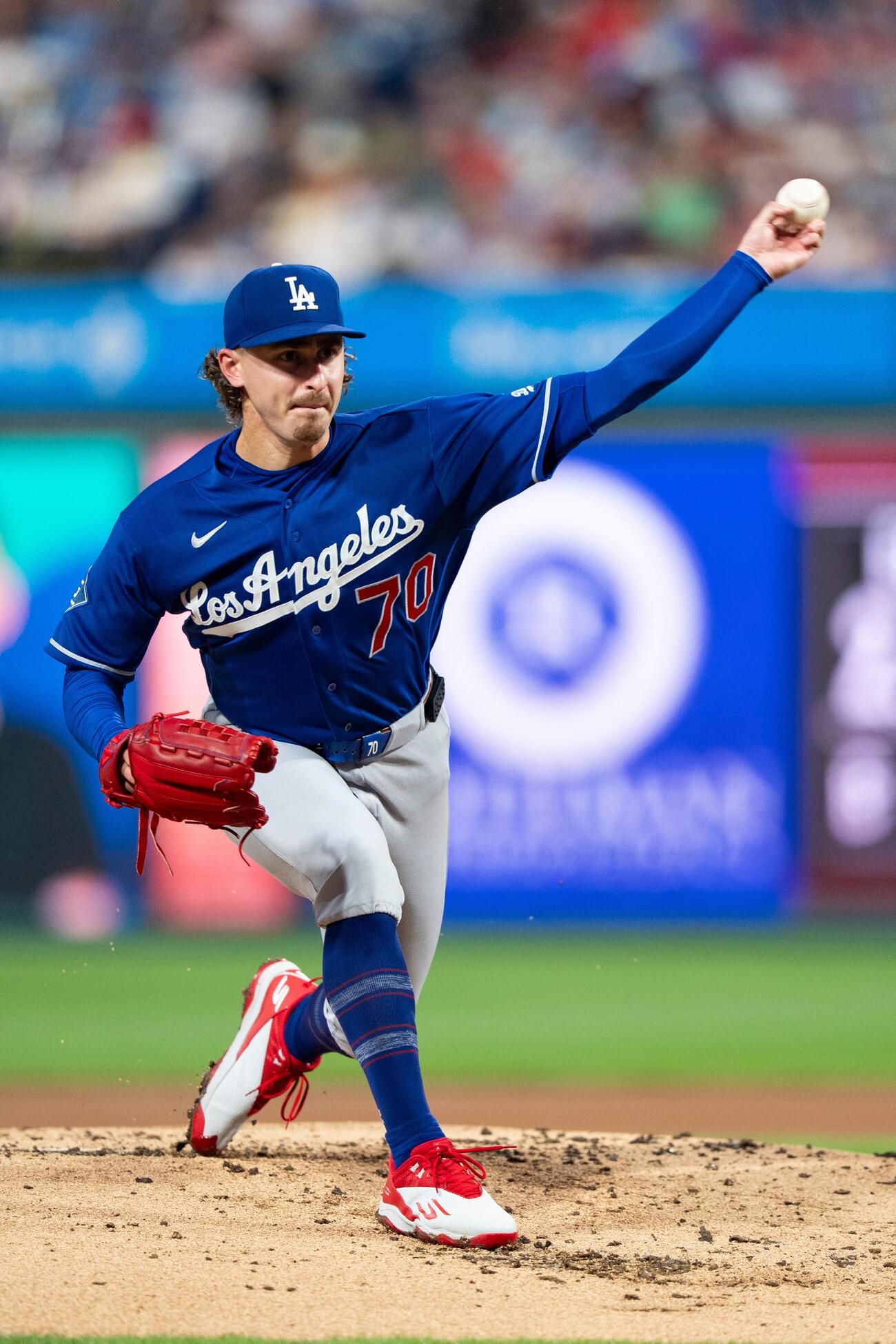 11勝目を挙げたドジャースのジャスティン・ロブレスキ投手