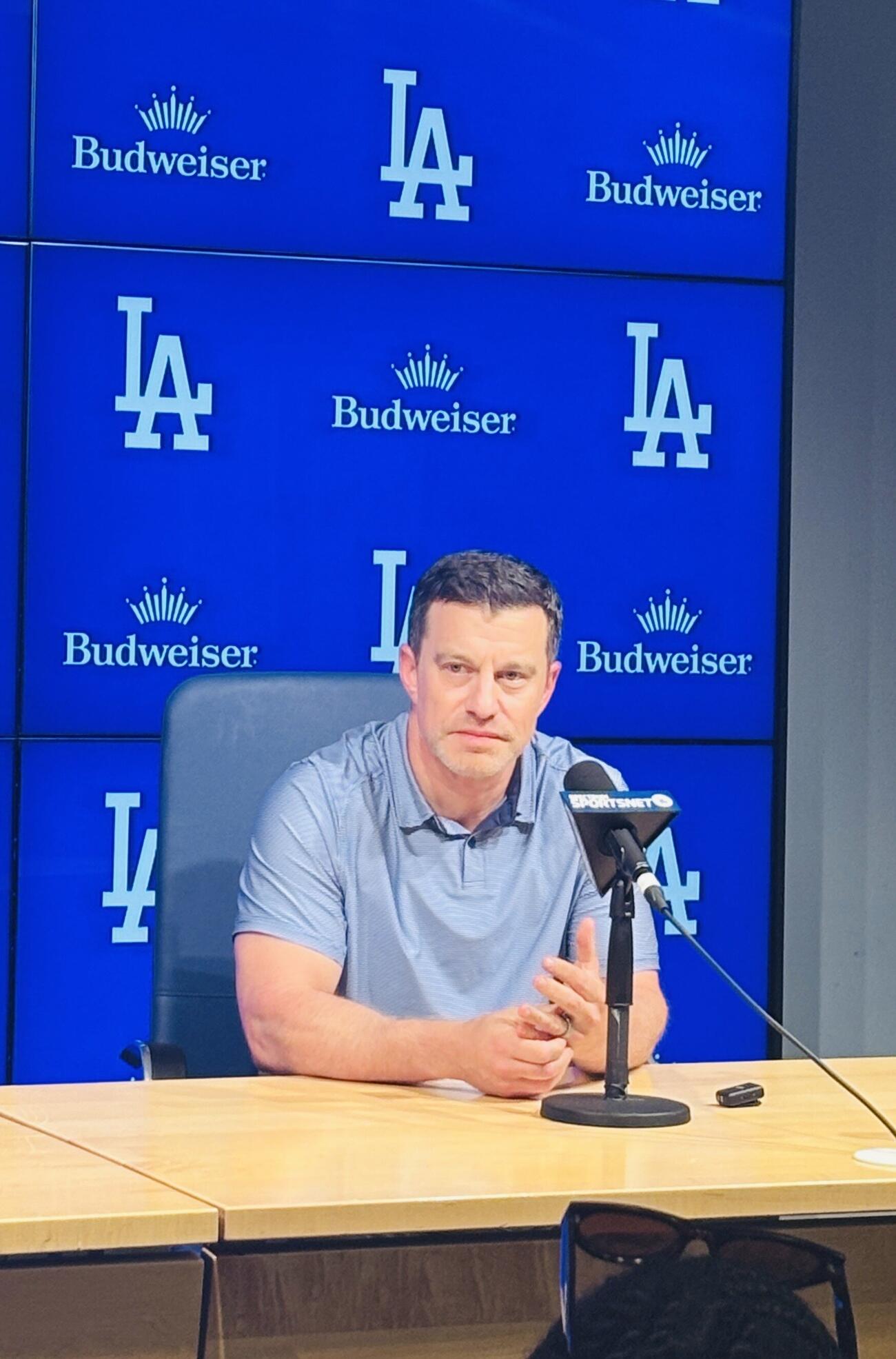 ドジャースのアンドリュー・フリードマン編成本部長が試合前に会見