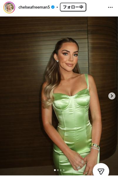 フリーマンの妻チェルシー夫人のインスタグラムから