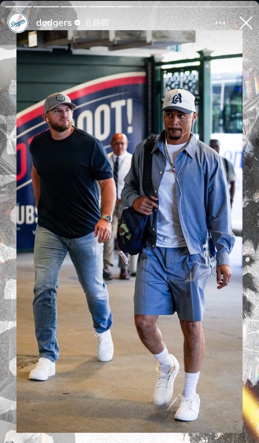 ドジャースの公式インスタグラムから