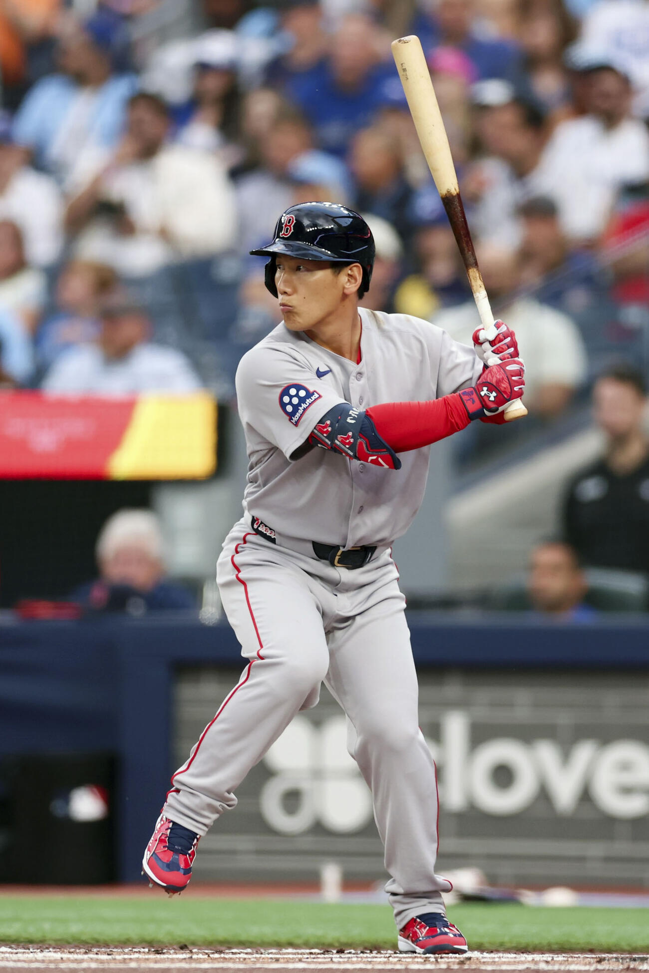 ブルージェイズ戦に出場し、2打数無安打だったレッドソックス吉田（ゲッティ＝共同）