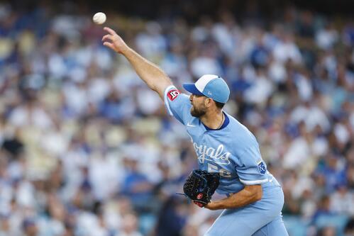 ドジャース戦に先発したロイヤルズ・ワカ(AP)