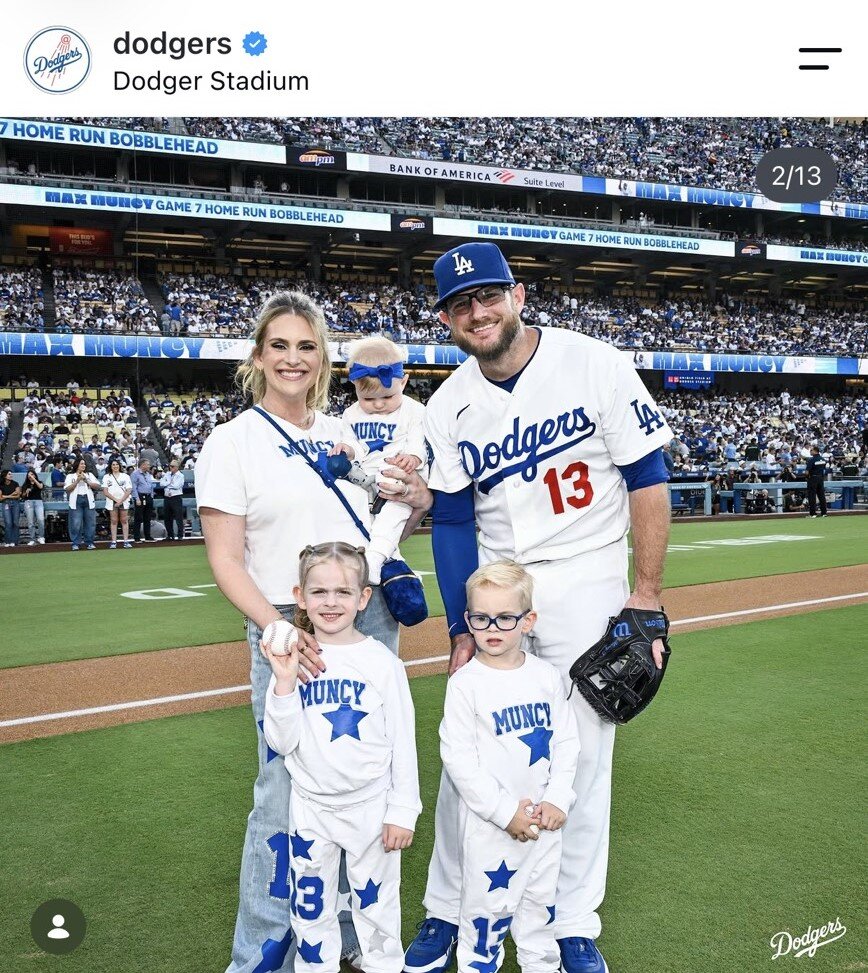 ドジャースの公式インスタグラムから