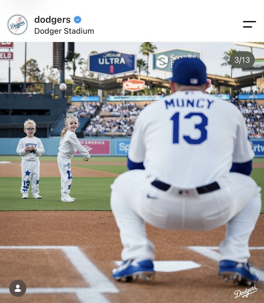 ドジャースの公式インスタグラムから
