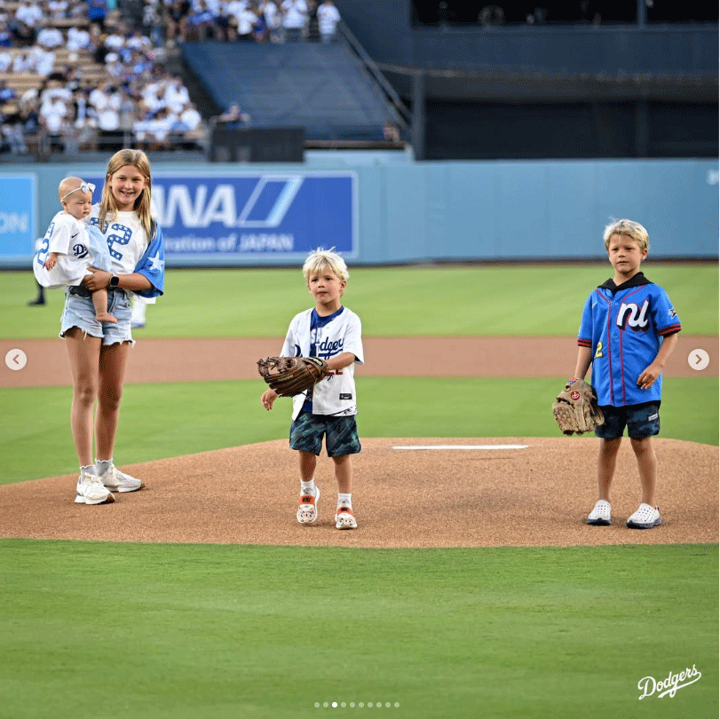 ドジャースの公式インスタグラムから