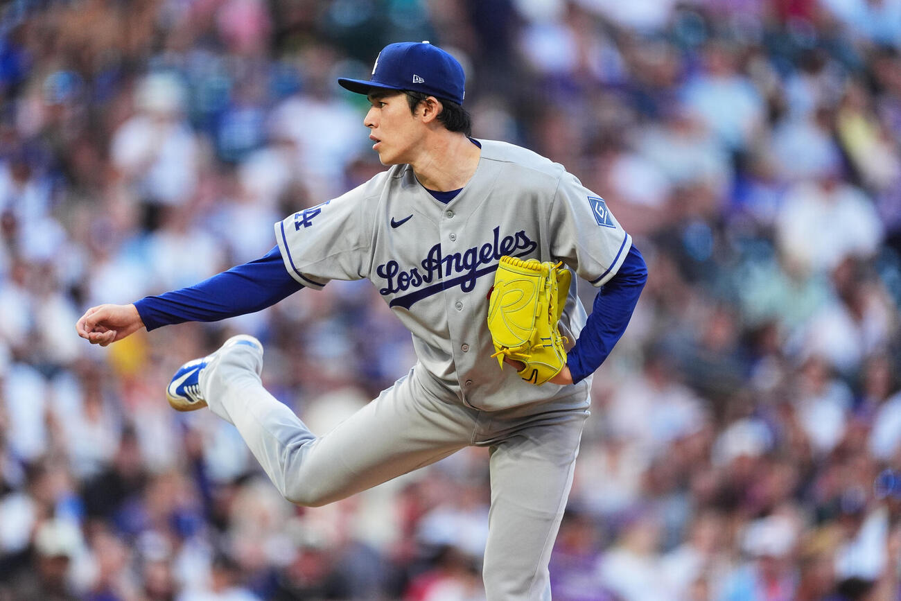 ロッキーズ戦に登板するドジャース佐々木朗希（AP）