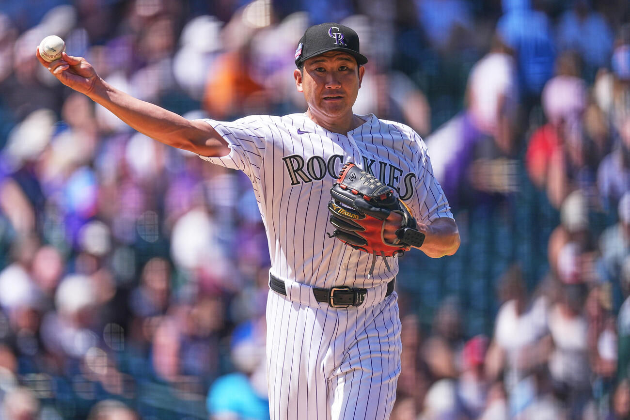 7敗目を喫したロッキーズ菅野智之（AP）