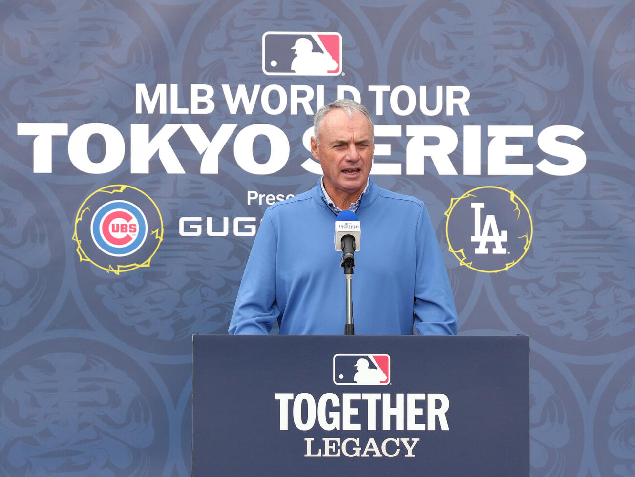 MLBのマンフレッド・コミッショナー（2025年3月撮影）