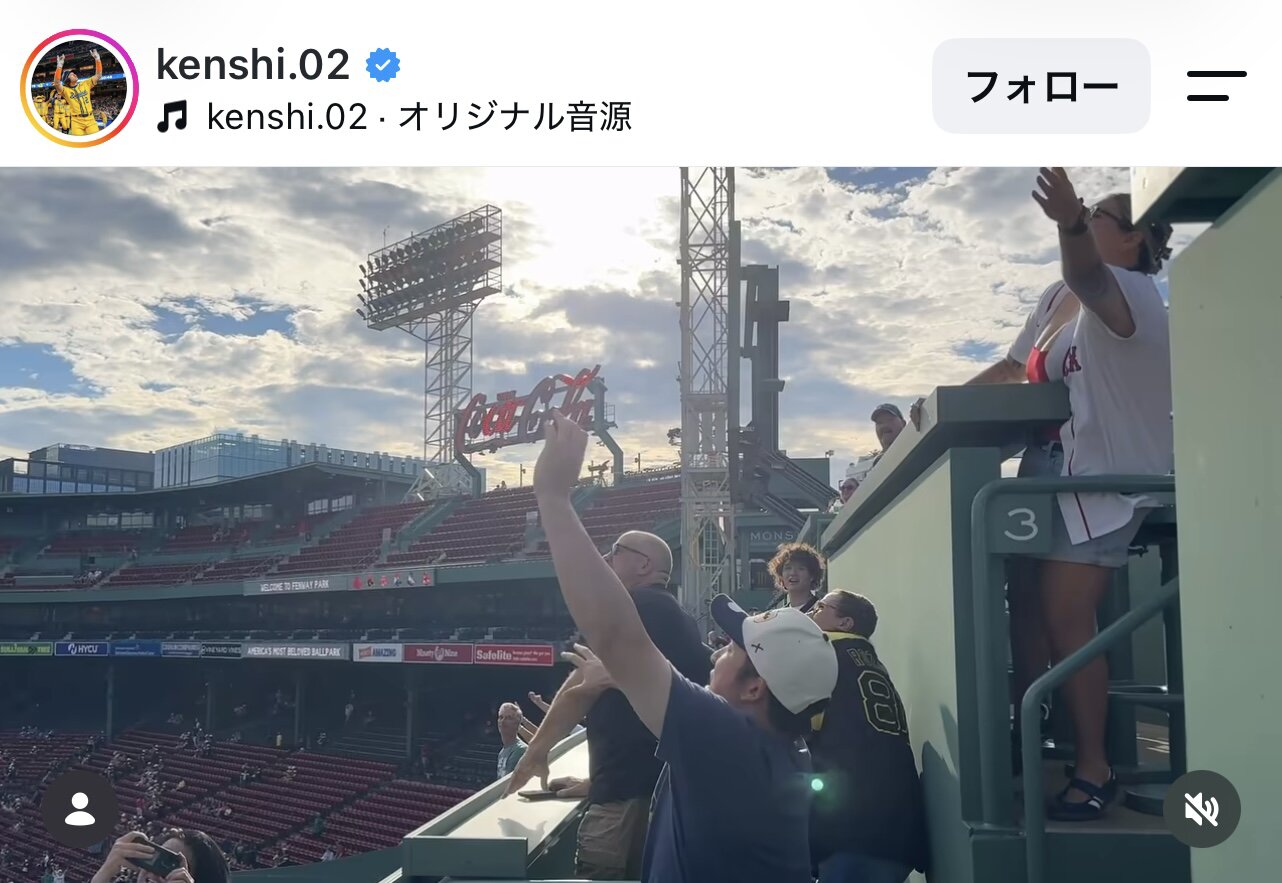 杉谷拳士さんのインスタグラムから
