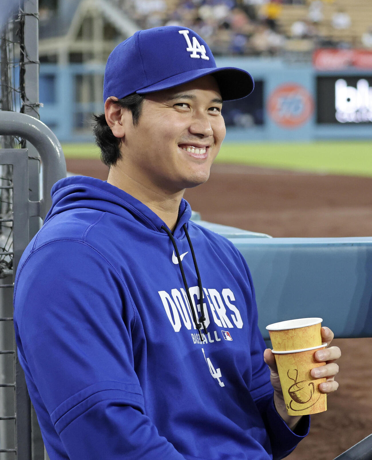 カージナルス戦で先発を外れたドジャース大谷＝ロサンゼルス（共同）
