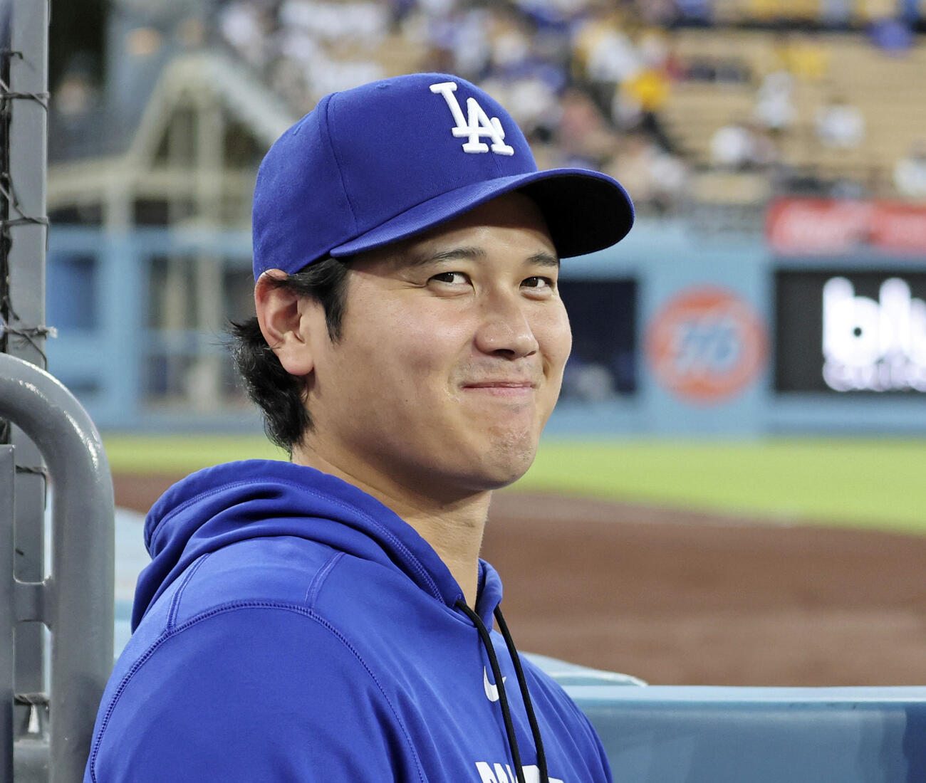カージナルス戦で先発を外れたドジャース大谷＝ロサンゼルス（共同）