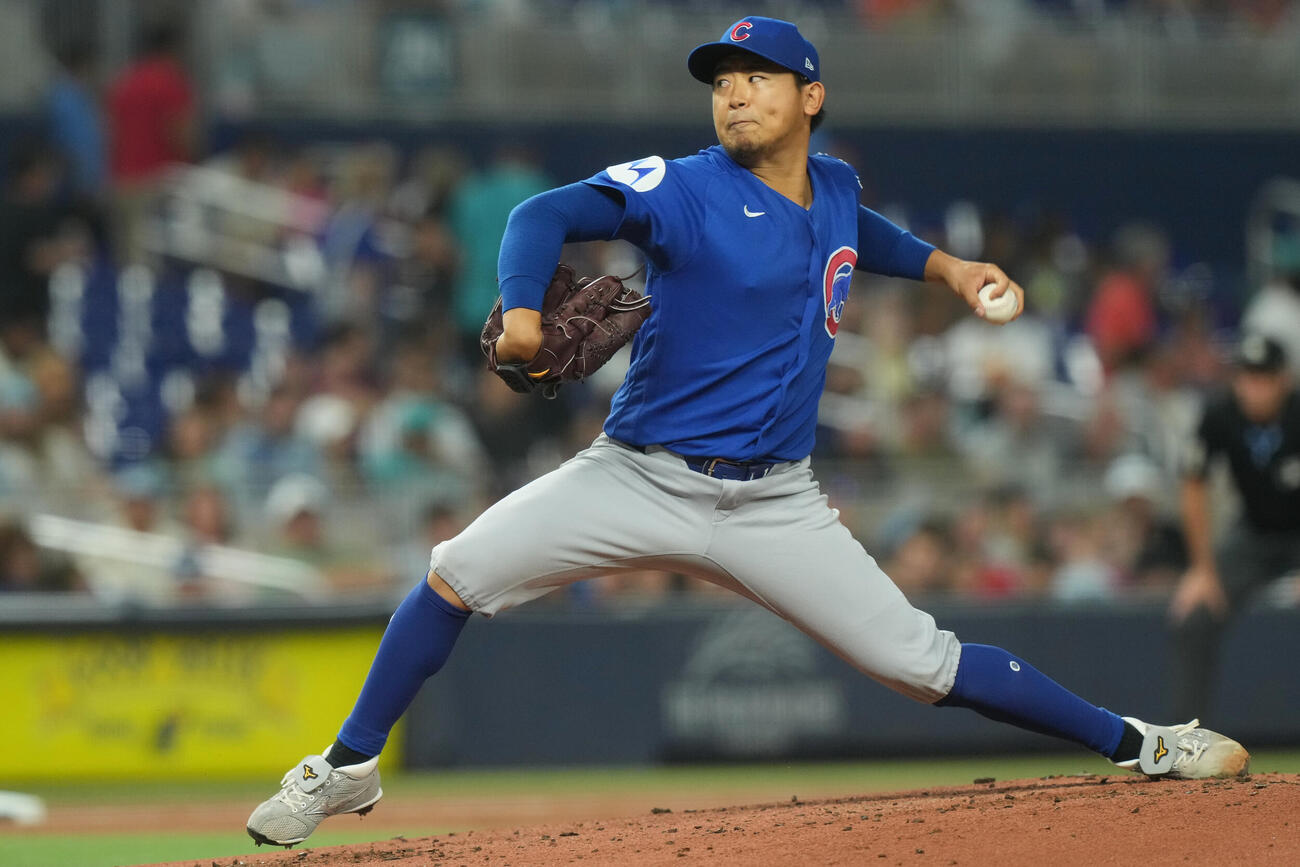 マーリンズ戦に先発したカブス今永昇太（AP）