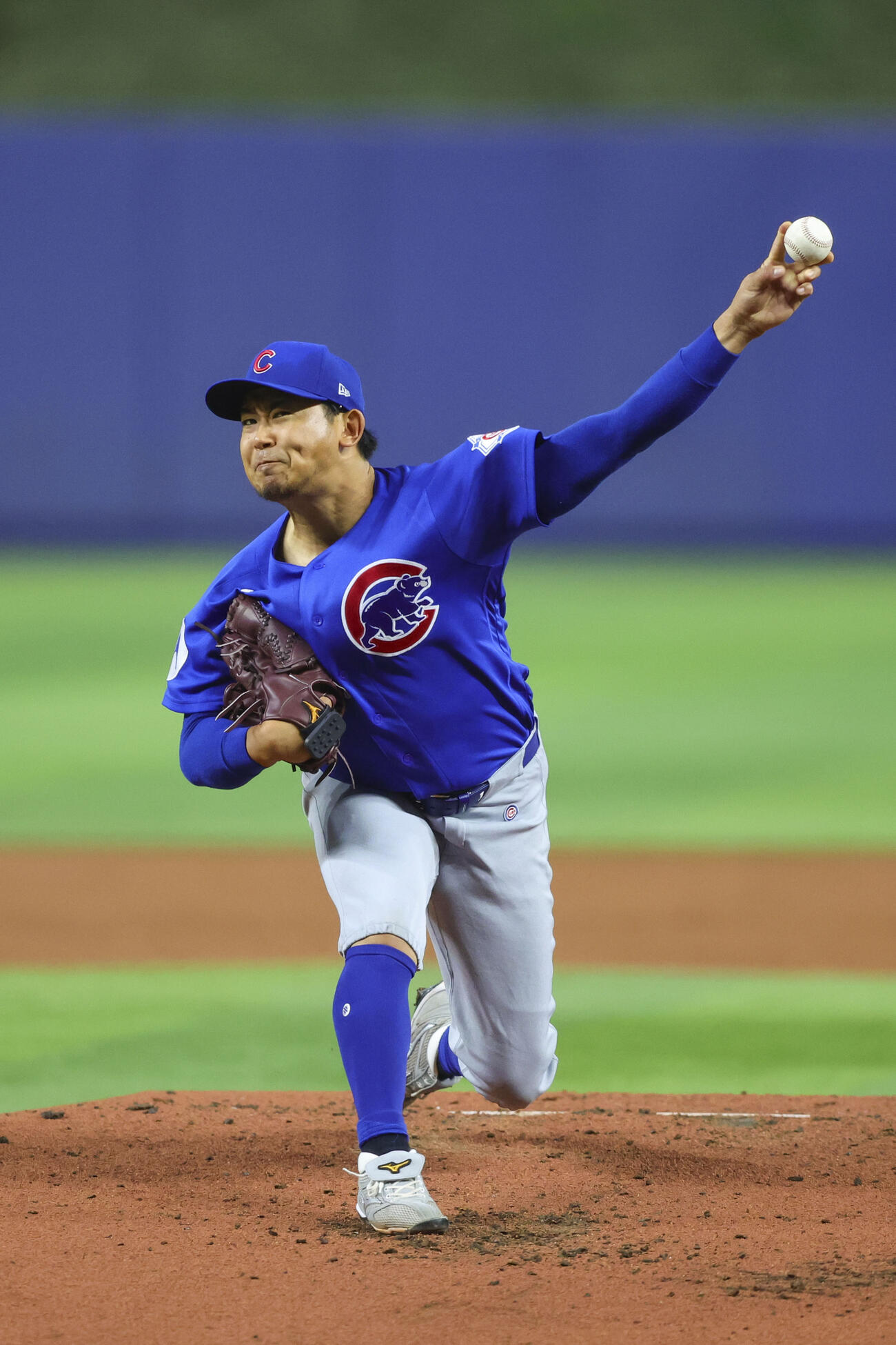マーリンズ戦に先発したカブス・今永＝マイアミ（MLB提供・ゲッティ＝共同）