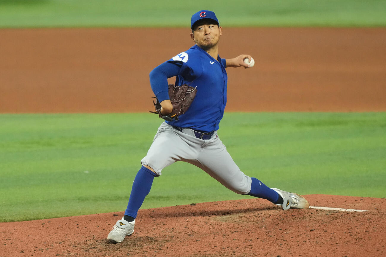 マーリンズ戦に先発したカブス今永昇太（AP）