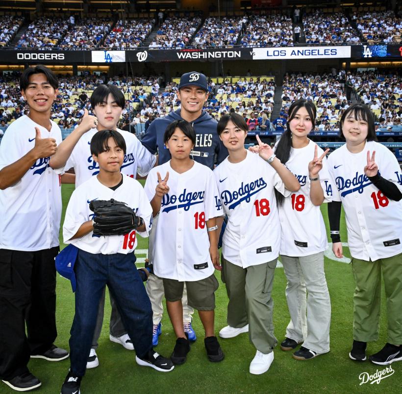 ドジャース公式Xから