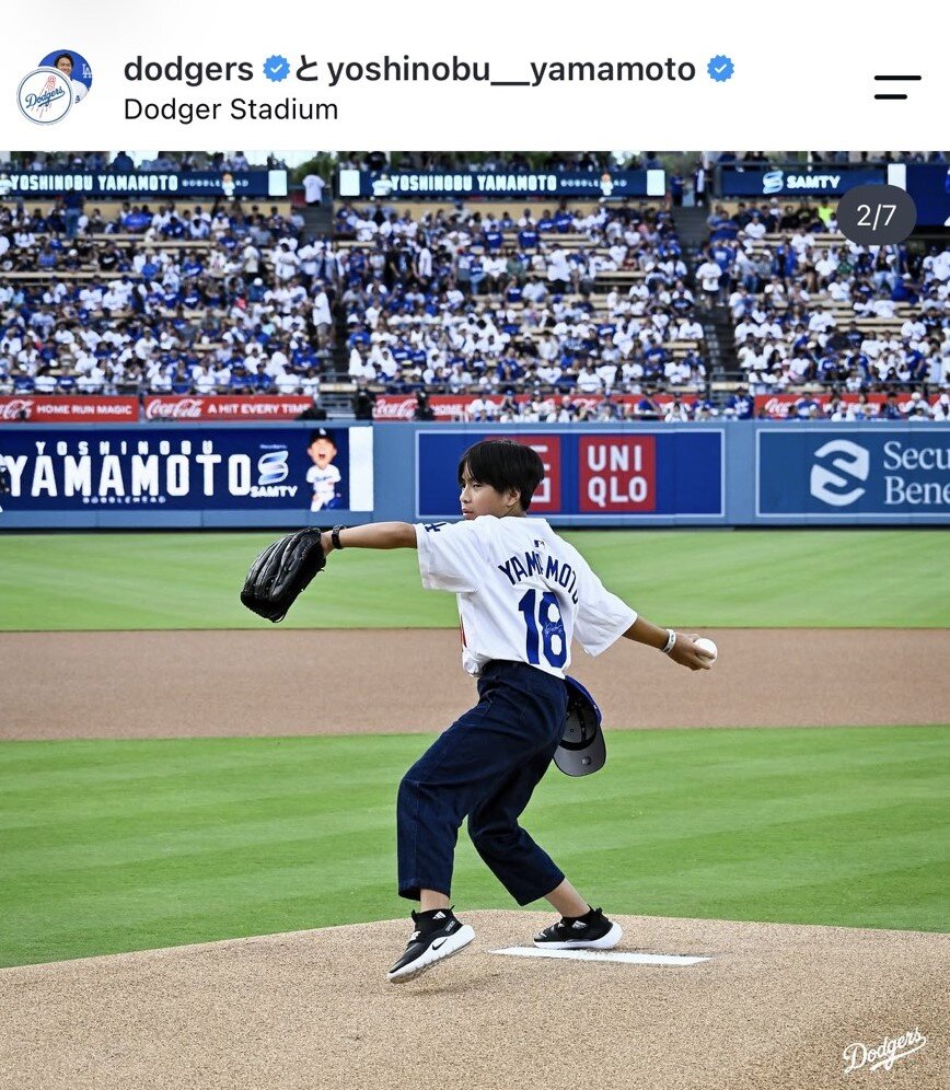 ドジャース公式のインスタグラムから
