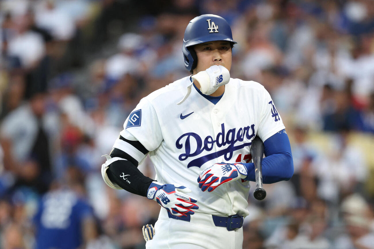 3回、三振に倒れたドジャース大谷（ロイター）