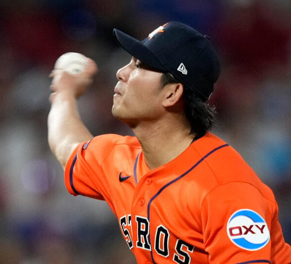 フィリーズ戦に登板したアストロズ今井（AP）