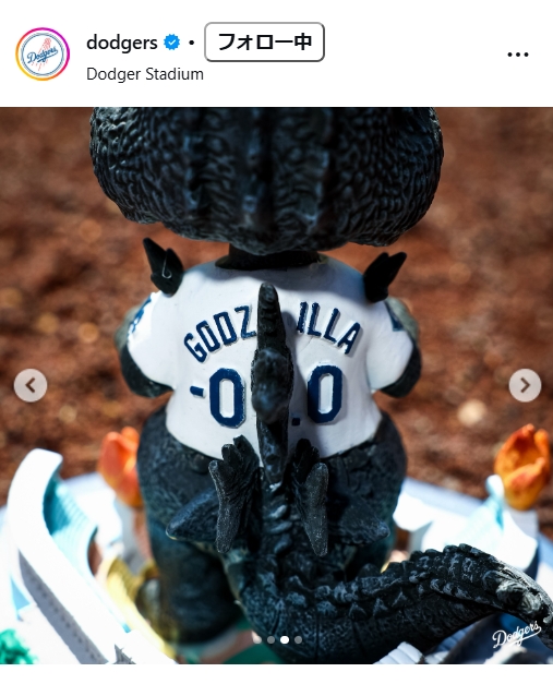 ドジャース公式インスタグラムから
