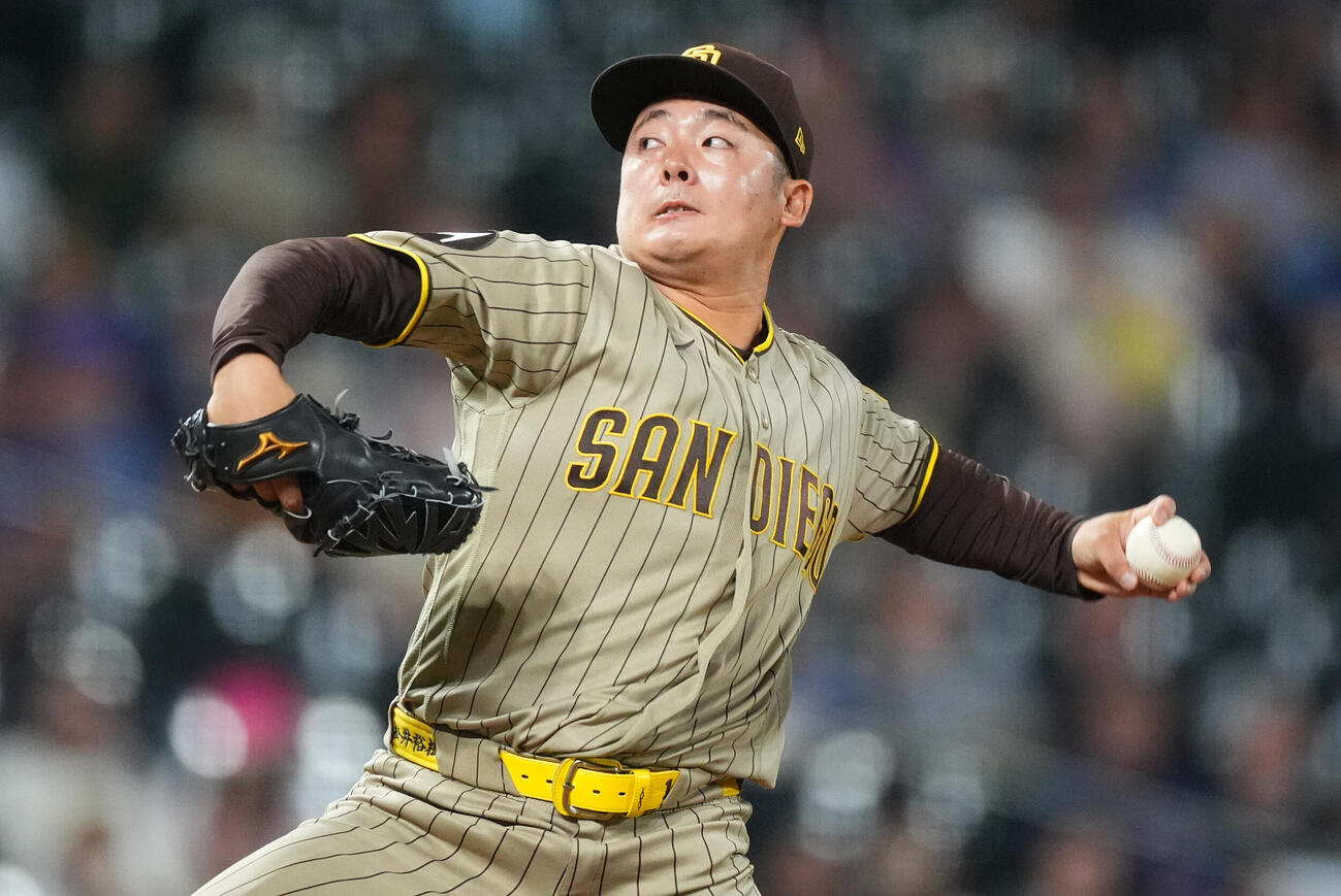 ロッキーズ戦に登板したパドレス松井裕樹（AP）