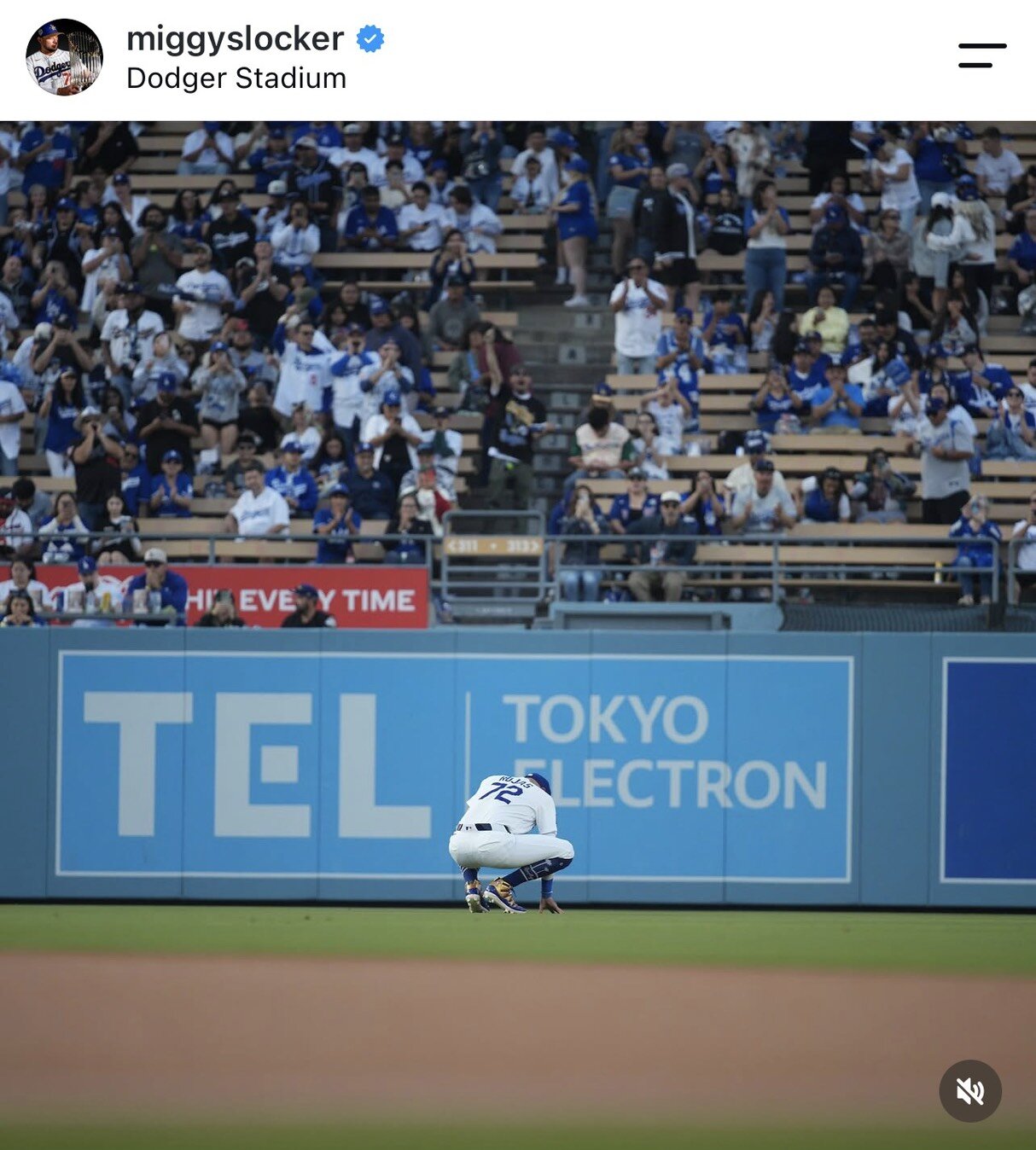 ドジャースのロハスがインスタグラムに公開した写真