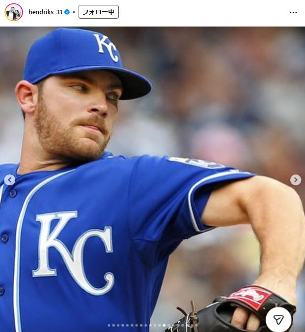 リアム・ヘンドリックスのインスタグラムから