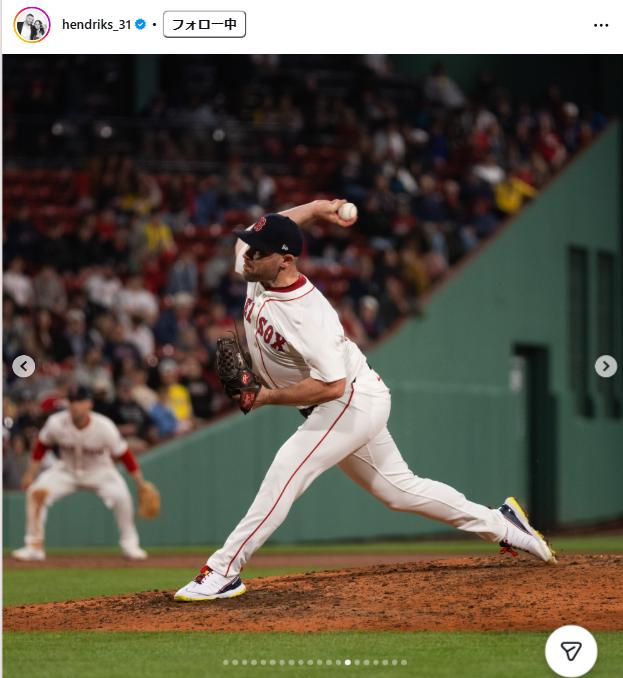 リアム・ヘンドリックスのインスタグラムから