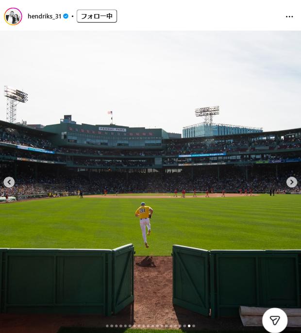 リアム・ヘンドリックスのインスタグラムから