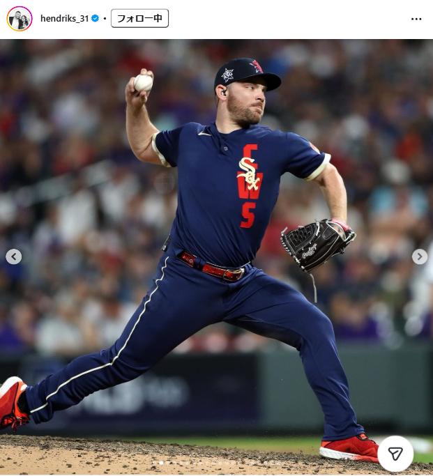 リアム・ヘンドリックスのインスタグラムから