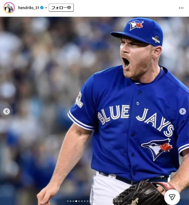 リアム・ヘンドリックスのインスタグラムから