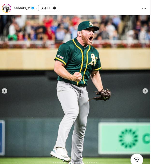 リアム・ヘンドリックスのインスタグラムから