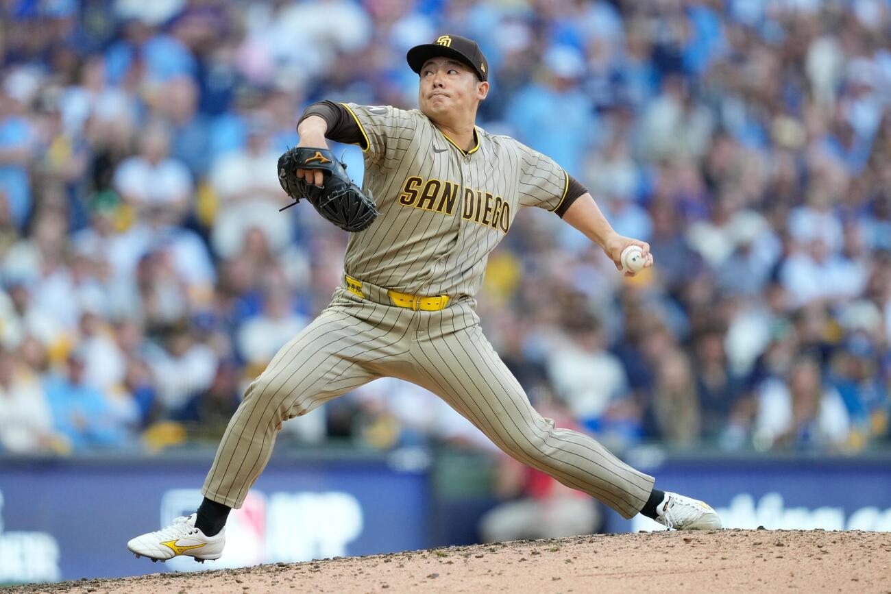 6回に登板したパドレス松井(AP)
