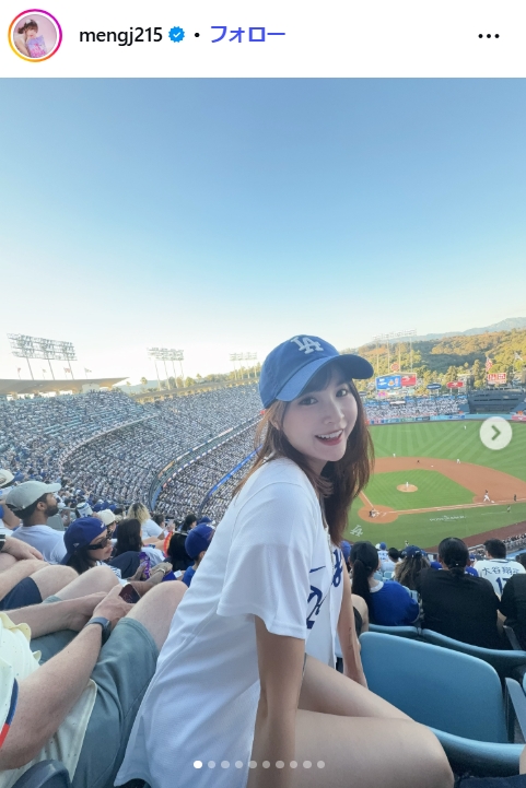 孟潔（モンジェ）さんのインスタグラムから