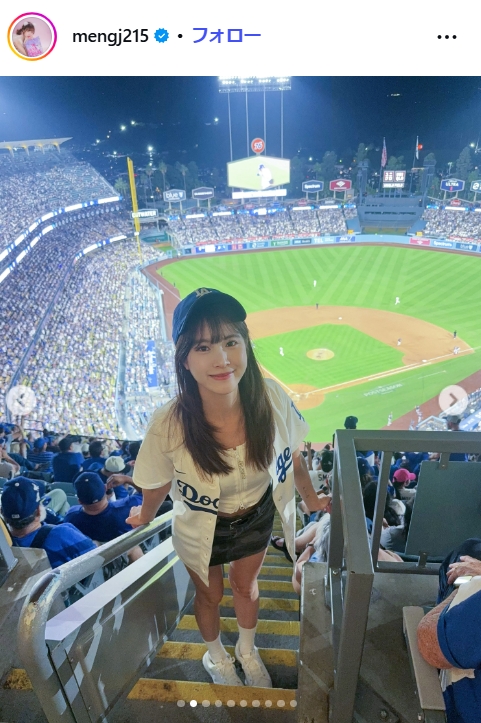 孟潔（モンジェ）さんのインスタグラムから