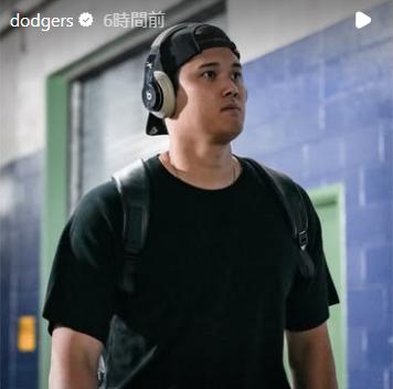 ドジャースの公式インスタグラムから