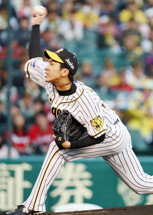 広島戦に先発する阪神小野（撮影・加藤哉）