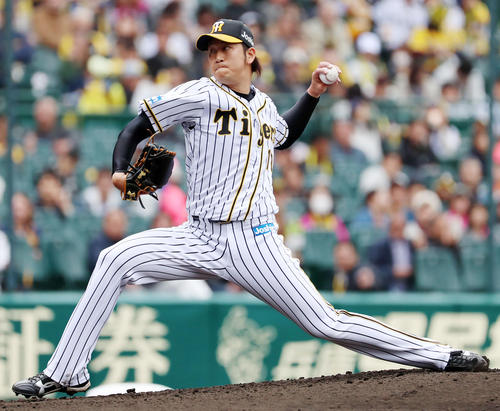 阪神対ヤクルト　ヤクルト戦に先発した岩貞（撮影・加藤哉）