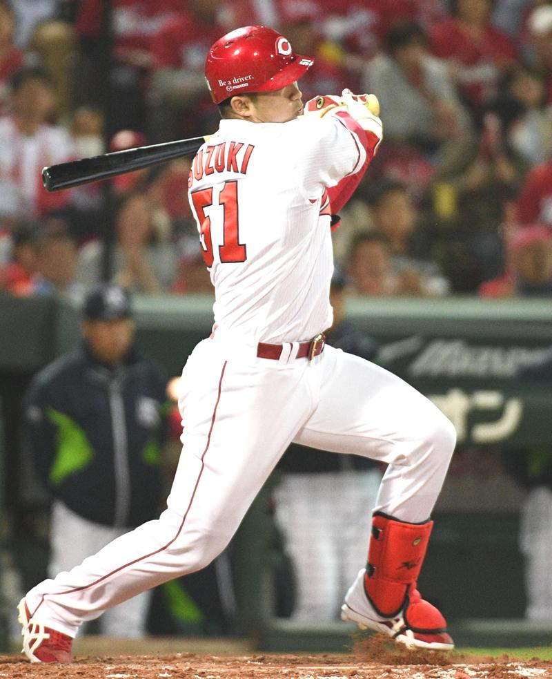 広島鈴木誠也19日ぶり出場で代打安打、激勝に一役 - プロ野球 : 日刊