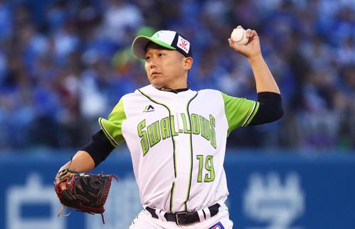 ヤクルト対ＤｅＮＡ　ヤクルト先発の石川（撮影・足立雅史）