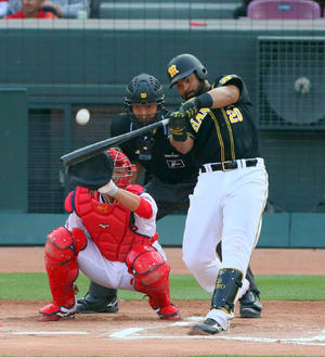 プロ野球チップス2018 ロサリオ×10 阪神ロサリオ、球団社長に大好物の 