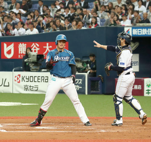 オリックス対日本ハム 9回表日本ハム無死、清宮は三振に終わる(撮影・佐藤翔太)