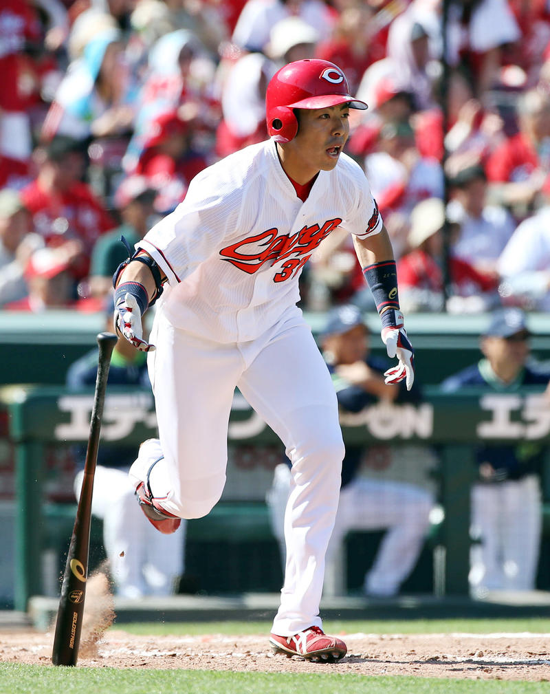 広島野間1号満塁弾「いい風に乗ってくれました」 - プロ野球 : 日刊