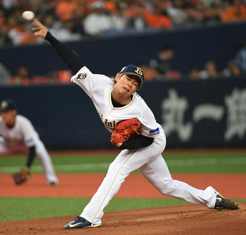 オリックス対巨人　オリックス先発の山岡泰輔（撮影・渦原淳）