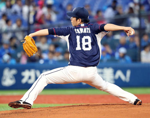 ＤｅＮＡ対西武　力投する西武先発の多和田（撮影・河野匠）