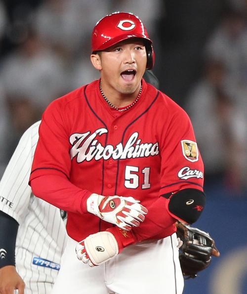 広島鈴木誠也(2018年6月1日撮影)