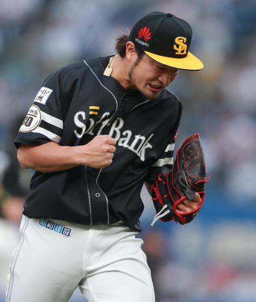 ソフトバンク森唯斗(2018年5月3日撮影)