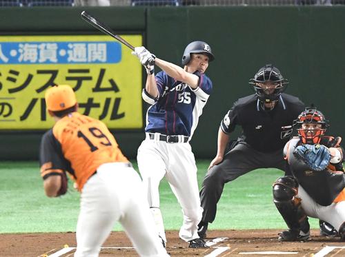 西武の秋山翔吾(2018年6月8日)