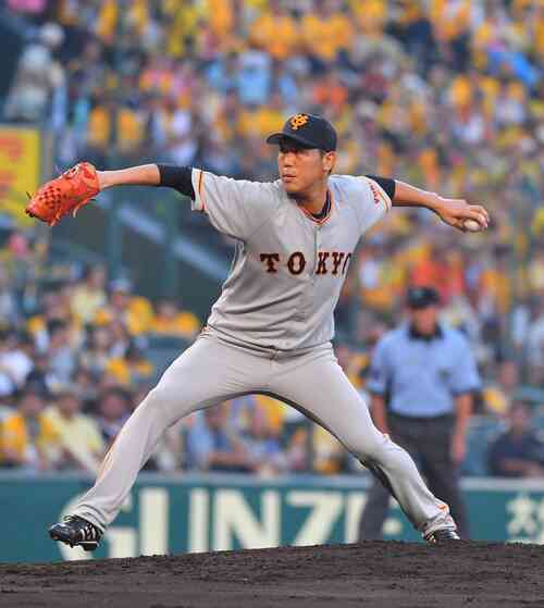 阪神対巨人 巨人先発内海哲也(撮影・上田博志)